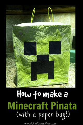 You will be shocked at how easy it is to Make a Minecraft Pinata. Your kids will love this easy diy minecraft pinata at their next party. Learn how to make a minecraft pinata. Try these minecraft decorations at your next Minecraft birthday party!
