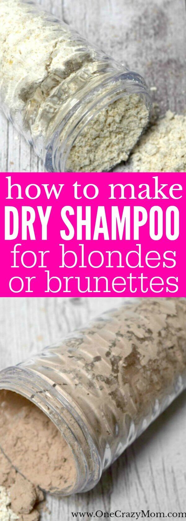 Whether you are blonde or brunette, we have the perfect DIY Dry Shampoo for you to try. Don't pay too much for dry shampoo when you can make this at home.