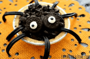 Spider Pudding Easy Halloween Treats for Kids - 28 Fun and Festive Ideas