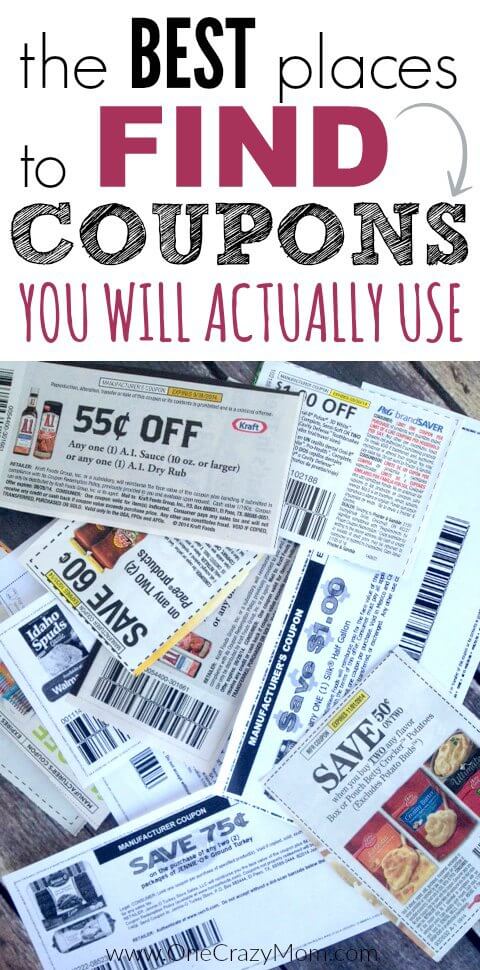 Find out where to get coupons! You will be on your way to save money! The best place to get coupons. Here are the top 6 Best Places to Find Coupons that you will actually use to save money! 