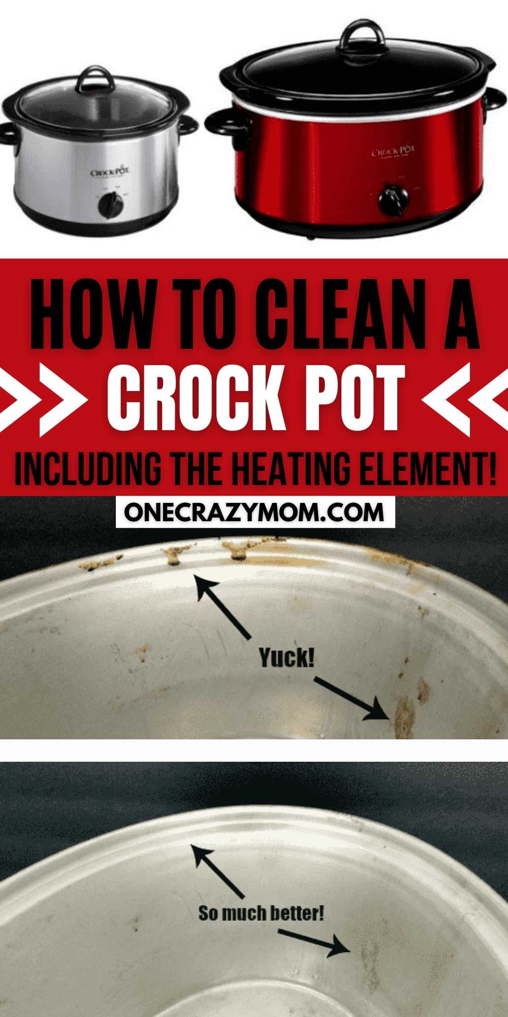How to clean a crock pot how to clean the inside of the crock pot