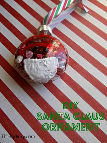 Santa DIY ornament ready to use. 