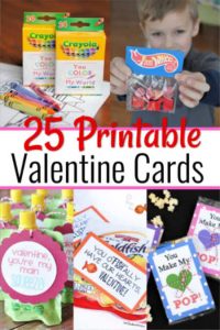 Free printable Valentines Day cards for kids - Free Valentine Printables