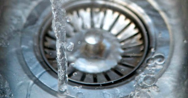 Water faucet and sink drain. 