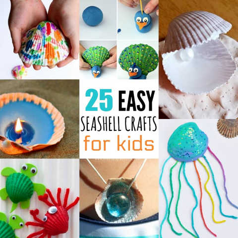 Shell Painting Kit Crafts For Kids Ages 4-8 Kids Crafts For Girls