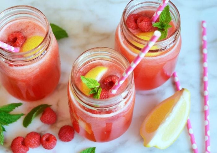 Try one of these festive and tasty 4th of July drinks. Choose from over 25 red white and blue drinks that are easy to make and fun to drink. Raspberry Lemonade