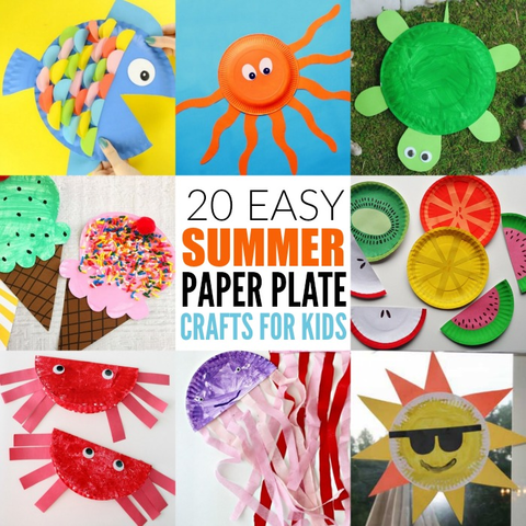 Easy Summer Paper Plate Crafts for Kids- Paper Plate Crafts!