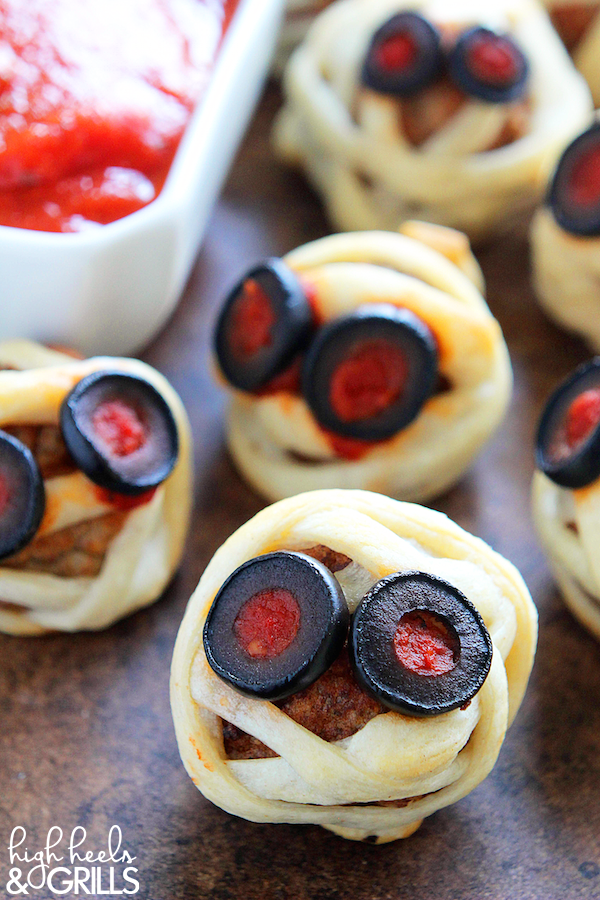with egg made meatballs Snack   Halloween Appetizers Halloween 15 Ideas