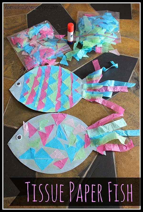 Tissue Paper Crafts for Kids - 20 fun tissue crafts that kids can make