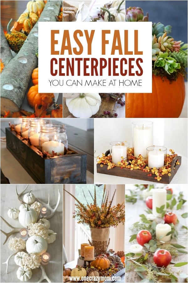  DIY  Fall  Centerpiece Ideas  Easy Fall  Centerpiece Ideas 