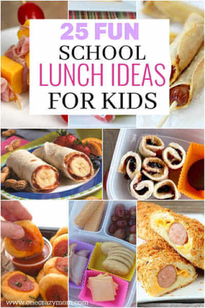 If the kids are bored of the same old lunch, try these School Lunch Ideas for Kids. We have 25 Easy lunch ideas for school that the kids will love.