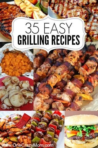 Find 35 easy grill recipes here. You will love these easy grilling recipes to get dinner on the table fast. So yummy and the entire family will enjoy these easy grilled chicken recipes. They are budget friendly and easy to make. Try these easy grill recipes! 