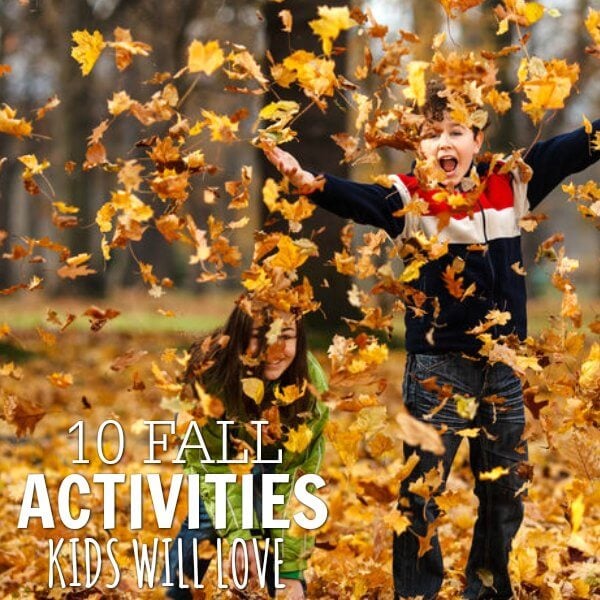 There are so many fun Fall activities for kids! The entire family will enjoy this Fall Bucket list for kids. Try these 10 free fall activities for kids.