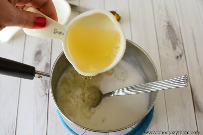 This DIY Shampoo is so easy to make and the lavender will leave your hair smelling amazing. Try this all natural shampoo that works great for hair growth and for oily hair. This is the best DIY shampoo recipe! #onecrazymom #DIYShampoo 