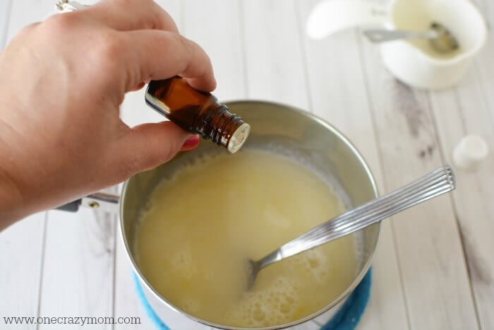 This DIY Shampoo is so easy to make and the lavender will leave your hair smelling amazing. Try this all natural shampoo that works great for hair growth and for oily hair. This is the best DIY shampoo recipe! #onecrazymom #DIYShampoo 