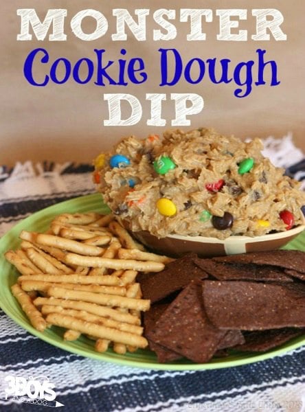 Monster Cookie Dip on platter.