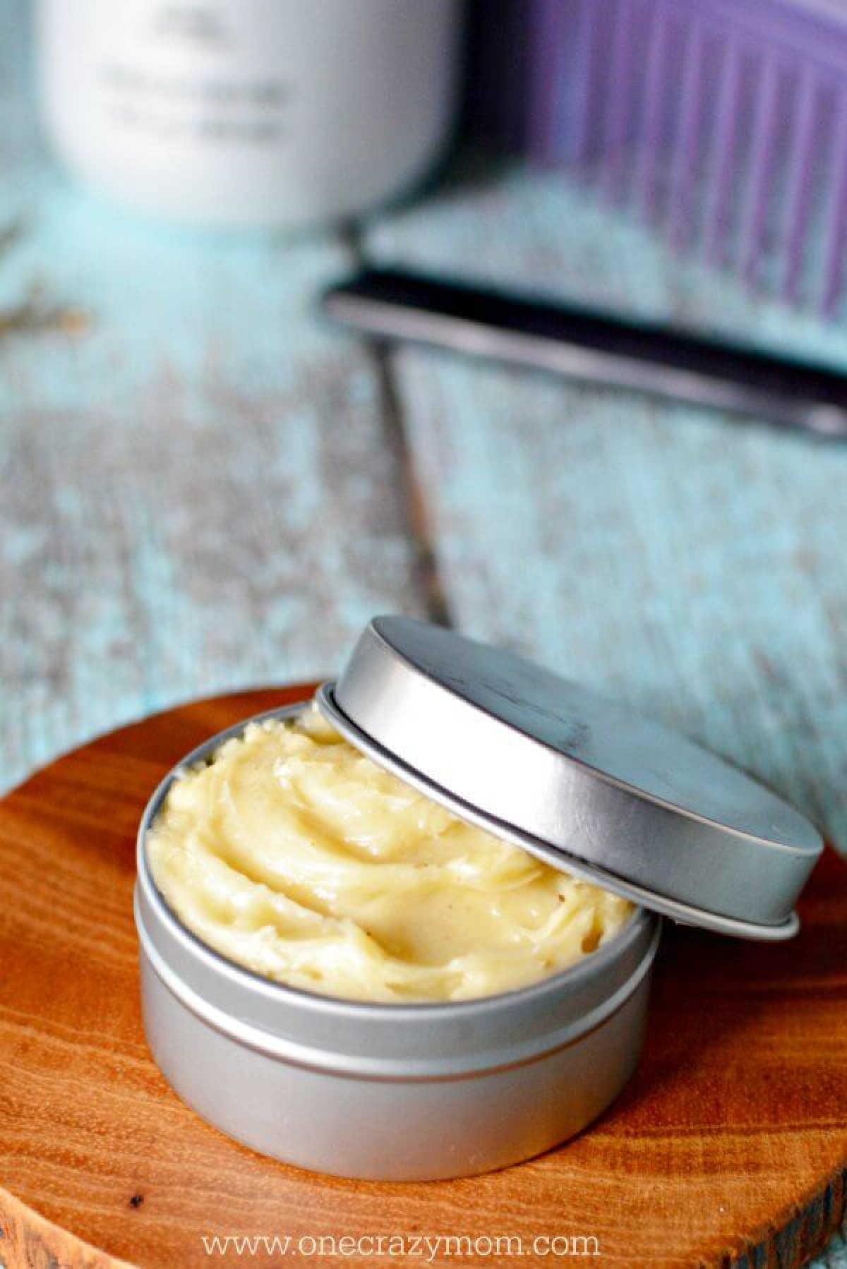 Learn how to make homemade hair pomade for a fraction of the cost of store bought. DIY hair pomade is natural and chemical free. Try natural hair pomade. Container of hair pomade.