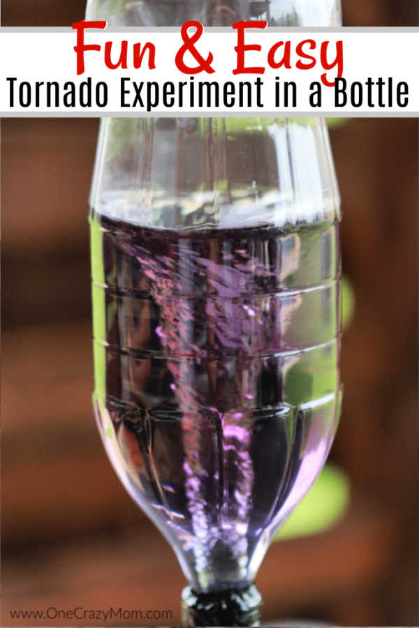 Learn how to make a tornado in a bottle for a fun experiment. This is the perfect activity to keep the kids entertained while being easy and frugal.