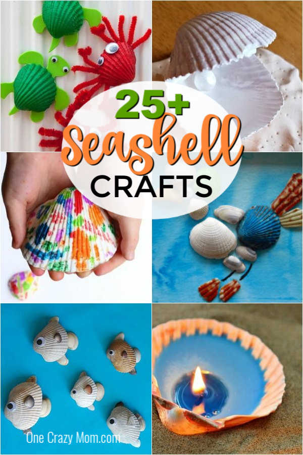 Summer is here and we have 25 adorable seashell crafts for kids. This is such a fun activity to keep the kids busy. Plus, seashells are inexpensive or free. 