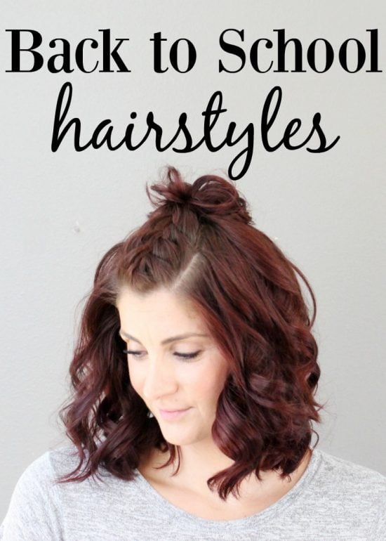 We have over 15 half up half down hairstyles that anyone can do including busy moms. These styles are easy to do and look put together and polished. 