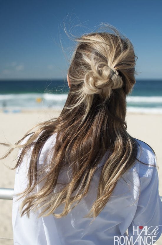 We have over 15 half up half down hairstyles that anyone can do including busy moms. These styles are easy to do and look put together and polished. 
