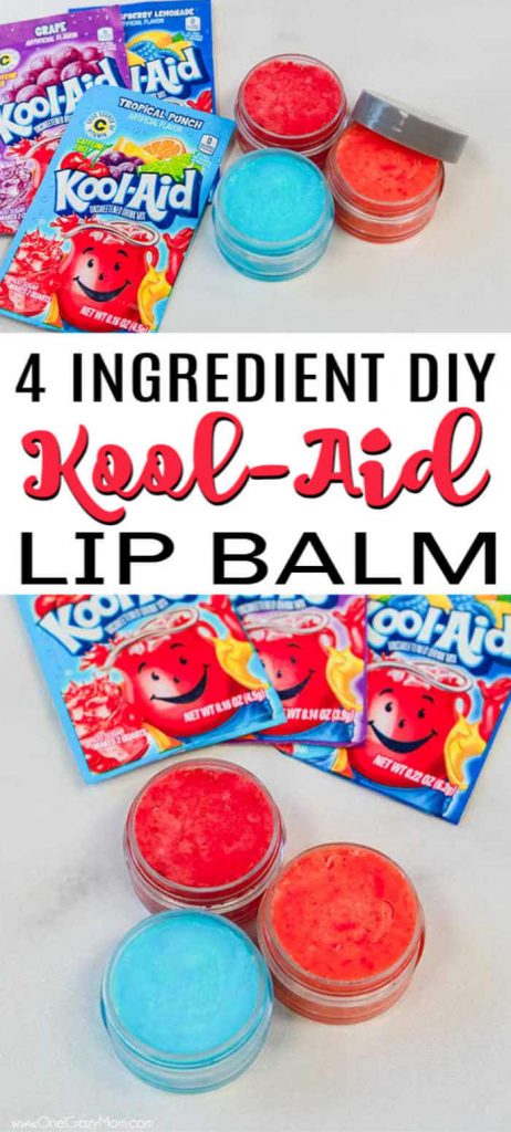 DIY Koolaid Lip Gloss - learn how to make lip gloss