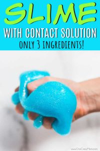how to make slime with contact solution - only 3 ingredients