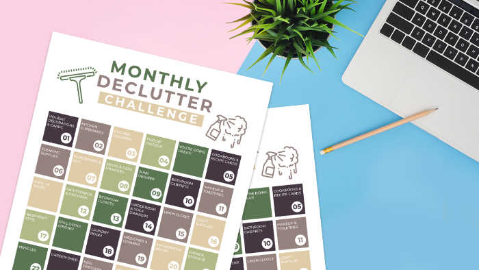 Join us as we start the 30 day declutter challenge. Get a free declutter challenge printable and reclaim your home with these easy steps.