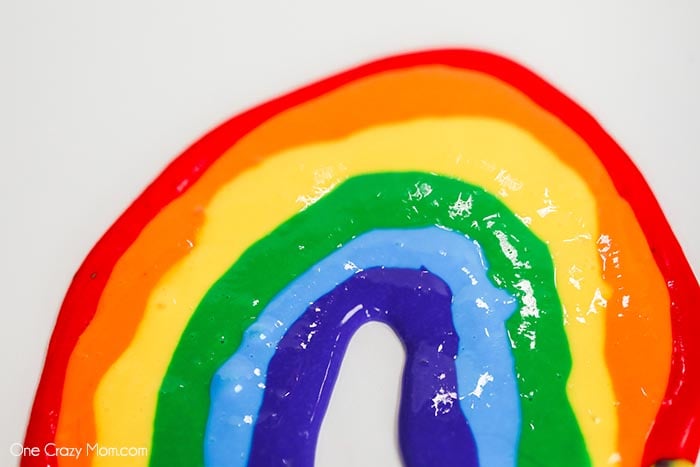 Brighten someone's day and make this colorful and pretty rainbow slime. The kids will have a blast making this and the colors are so fun and vibrant.