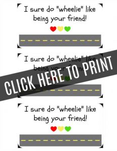 Hot Wheels Valentines - FREE HOT WHEELS VALENTINES PRINTABLE
