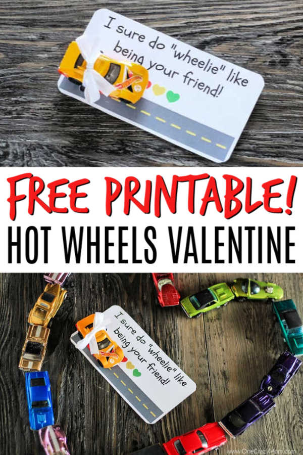 Hot Wheels Valentines Free Hot Wheels Valentines Printable