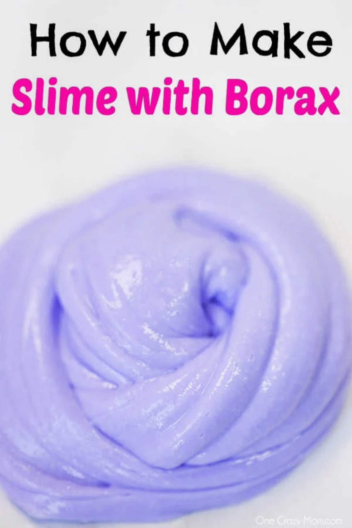 Borax Slime is a very simple DIY and great for beginners just learning to make slime. It only requires a few simple ingredients and is so easy and fun!