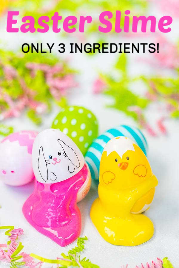 Easter Slime is super easy with only 3 ingredients. The kids will have a blast making Easter egg slime and it looks so cool! Easter Slime is super easy with only 3 ingredients. The kids will have a blast making Easter egg slime and it looks so cool!