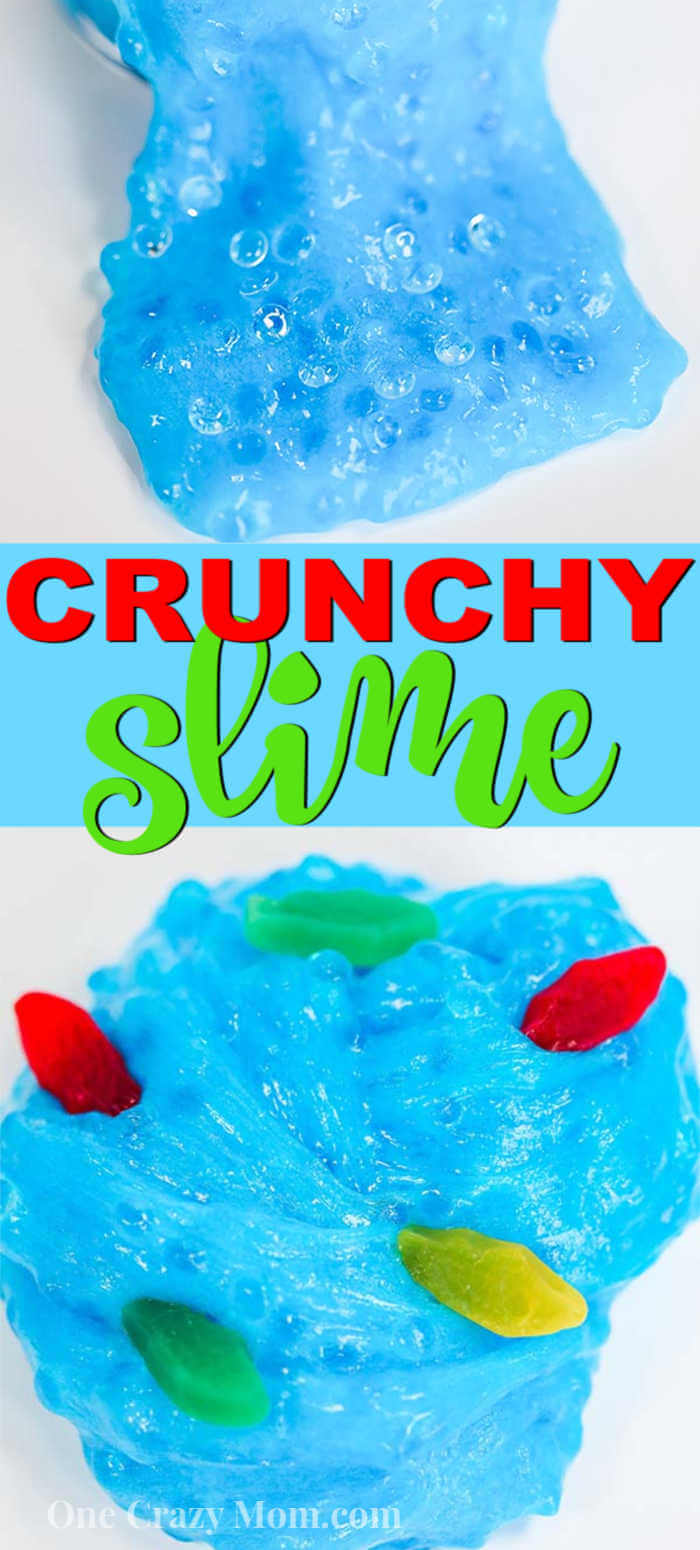 Crunchy Slime is such a fun slime to make and very easy. The kids will have a blast learning how to make crunch slime. Try it today!