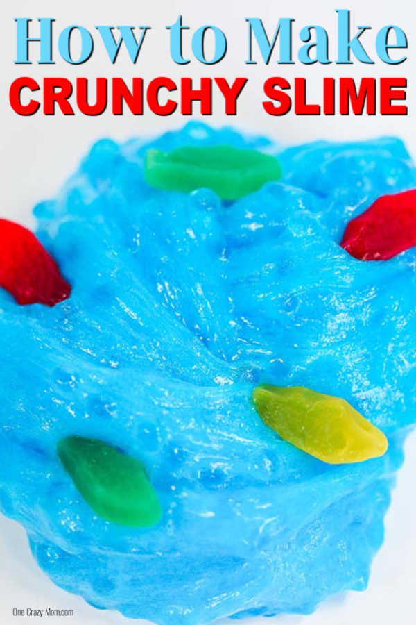 Crunchy Slime is such a fun slime to make and very easy. The kids will have a blast learning how to make crunch slime. Try it today!
