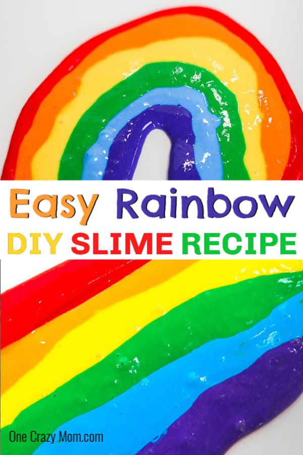 Brighten someone's day and make this colorful and pretty rainbow slime. The kids will have a blast making this and the colors are so fun and vibrant.