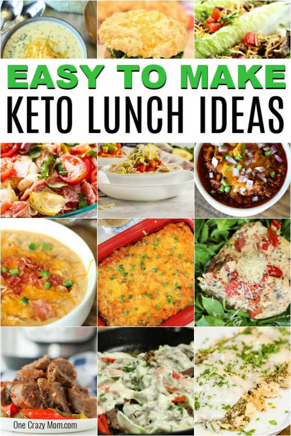 Find over 20 delicious Keto lunch ideas that are easy to prepare and loaded with flavor. Lunch might be your favorite meal with so many tasty recipes that are perfect to pack for work as well. #eatingonadime #ketorecipes #lunchrecipes