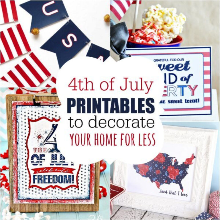 Free 4th of July Printables -One Crazy Mom