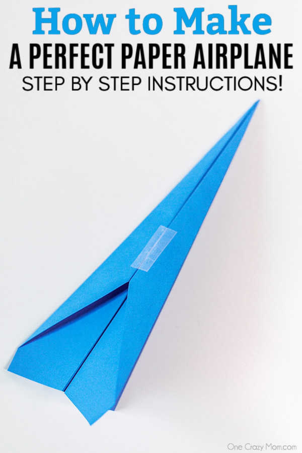 We are going to show you how to make a paper airplane. With just a few easy steps, you can make the perfect airplane that is simple but tons of fun!