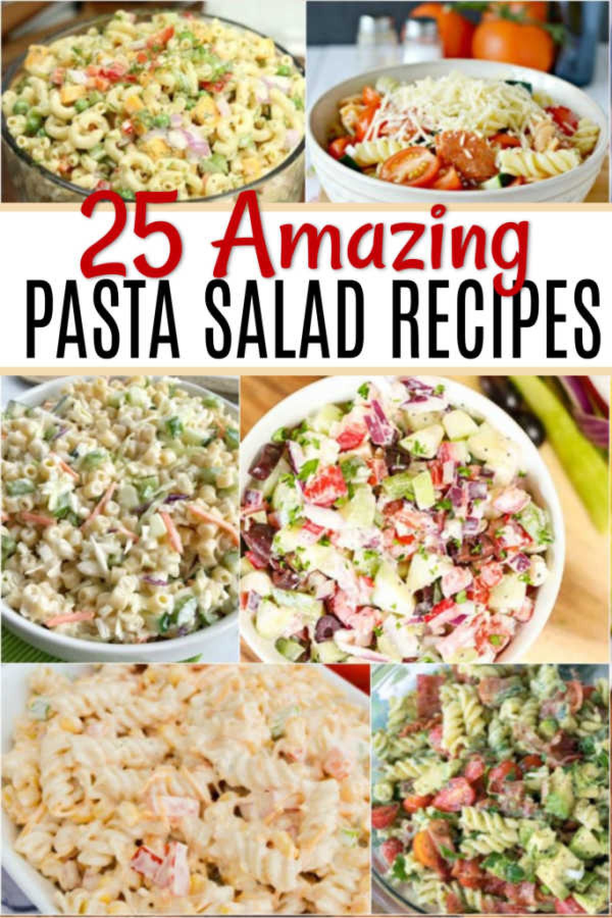 We have 25 Easy Pasta Salad Recipes that are frugal, simple and so tasty. These summer pasta salad recipes are perfect for potlucks, barbecues and more. 