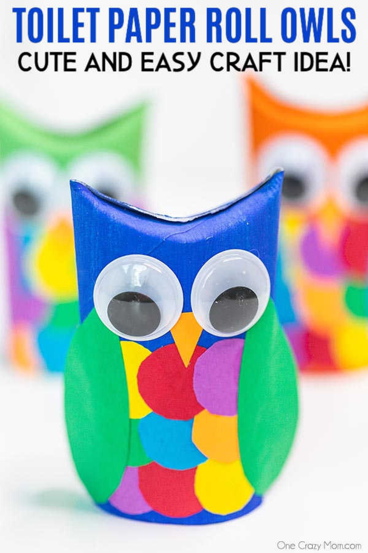 This adorable Owl toilet paper roll craft is so frugal to make and tons of fun. Save empty toilet paper rolls and transform them into this cute little owl. This adorable Owl toilet paper roll craft is so frugal to make and tons of fun. Save empty toilet paper rolls and transform them into this cute little owl.