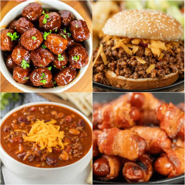 Try some of these football food recipes during your next football game. Game day appetizers and game day meals are perfect for your next football party! From sliders and dips to desserts and more, these are the best Football Food recipes that are all easy to make too. Get ready for game day with these easy recipes. You will love these crock pot recipes, appetizer recipes, dinner recipes and easy recipes that are all perfect to feed a crowd. These are the best game day recipes that are perfect for Super Bowl too. #onecrazymom #footballfood #gamedayrecipes
