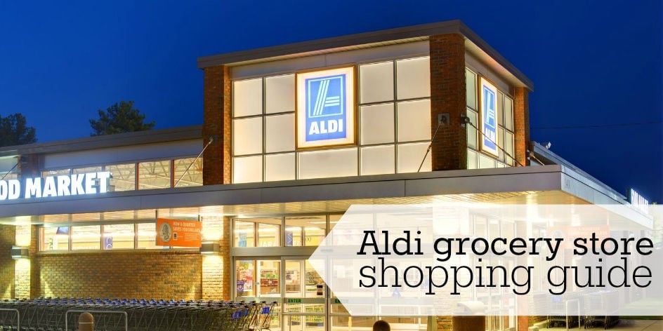 Photo of Aldi grocery store. 