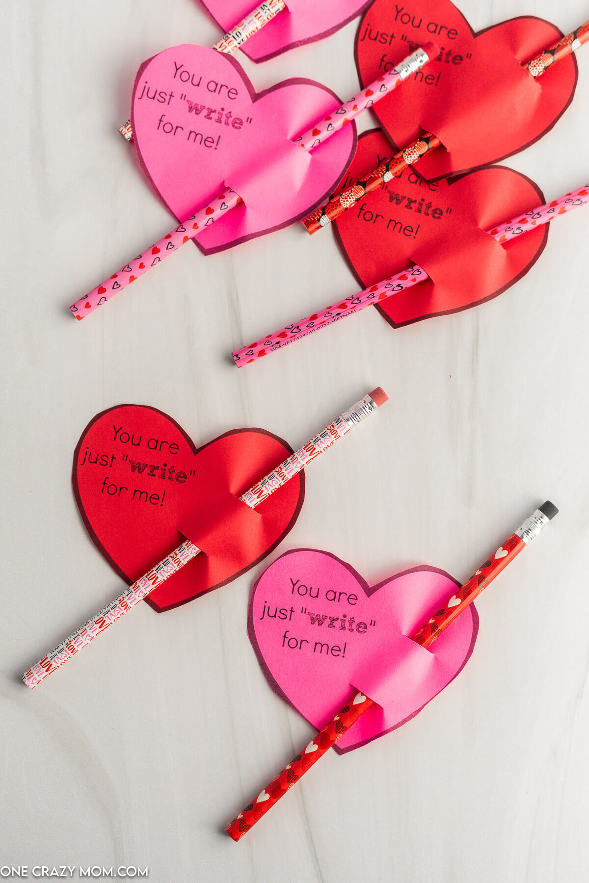 You are Just Write for Me Valentine Printable - DIY Valentines
