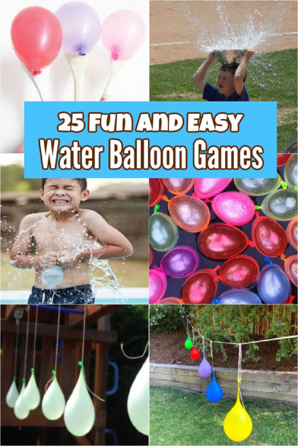 Cool down during the summer with 25 water balloon games for you and your kids! Spend the season doing fun games with water balloons in your backyard. These easy and fun games are perfect for preschoolers, teens, groups and more. #onecrazymom #waterballoongames #waterballoons