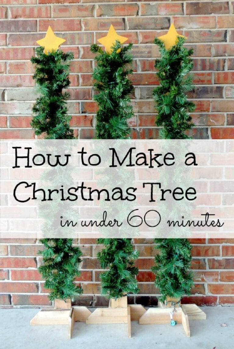 How to Make a Christmas Tree - Easy Fence Post Christmas Tree