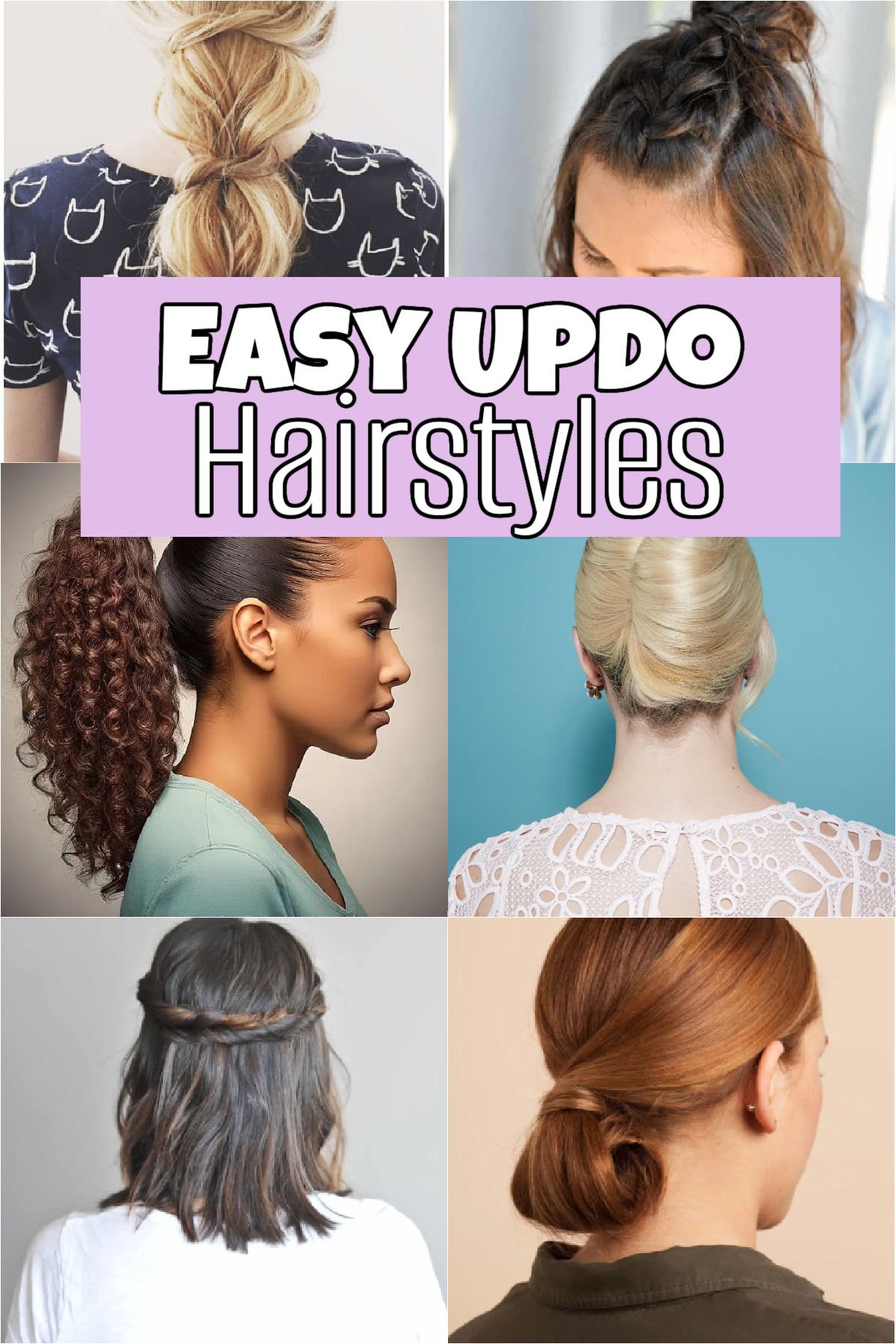 Explore quick and Easy Updo Hairstyles for all hair types! Perfect for casual days, weddings, or work. Get step-by-step tips for chic, effortless looks. #onecrazymom #easyupdohairstyles